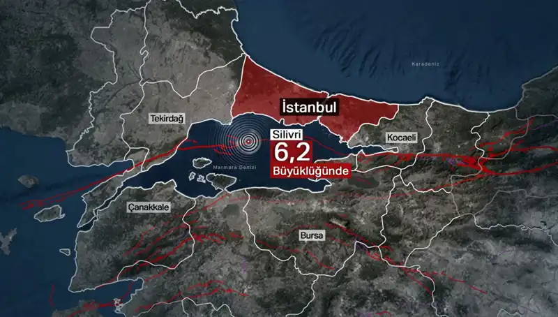 İstanbul’da 6,2 Büyüklüğünde Deprem: Şehir Sarsıntıyla Sarsıldı