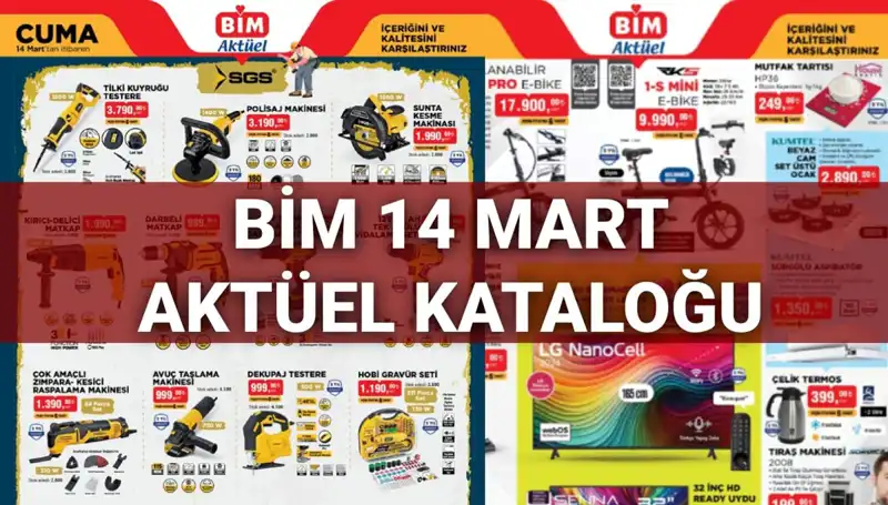 BİM 14 Mart Cuma Kataloğunda Şaşırtan Ürünler: Elektrikli Süpürge ve Daha Fazlası!