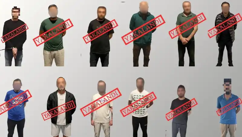 Ulusal Seviye Hedeflerle Kırmızı Bültenle Aranan 12 Kişi Yakalandı