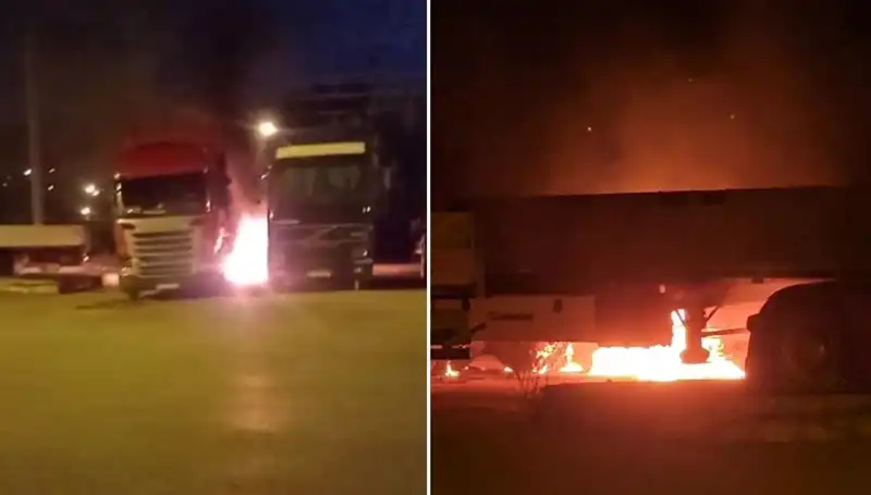 Park Halindeki Tırlara Kasten Yangın: Olayın Ayrıntıları ve Sonuçları